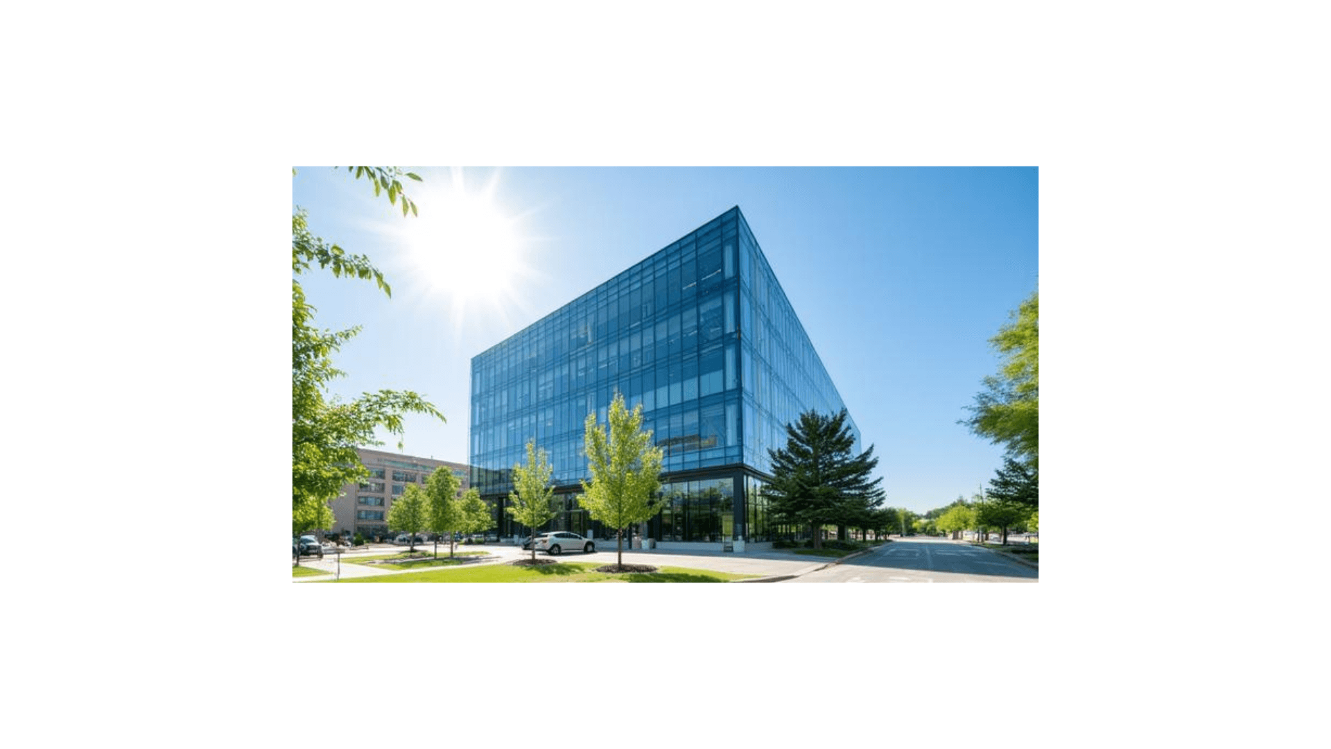 Modern office building representing a structured platform for serious portfolio operations